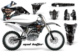 Dirt Bike Graphics Kit Decal Wrap For Yamaha YZ250F YZ450F 2006-2009 HATTER BLACK SILVER-atv motorcycle utv parts accessories gear helmets jackets gloves pantsAll Terrain Depot