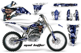 Dirt Bike Graphics Kit Decal Wrap For Yamaha YZ250F YZ450F 2006-2009 HATTER BLUE WHITE-atv motorcycle utv parts accessories gear helmets jackets gloves pantsAll Terrain Depot