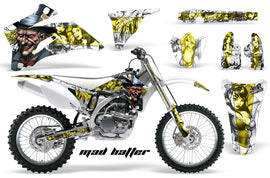 Dirt Bike Graphics Kit Decal Wrap For Yamaha YZ250F YZ450F 2006-2009 HATTER YELLOW WHITE-atv motorcycle utv parts accessories gear helmets jackets gloves pantsAll Terrain Depot