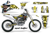 Dirt Bike Graphics Kit Decal Wrap For Yamaha YZ250F YZ450F 2006-2009 HATTER YELLOW WHITE
