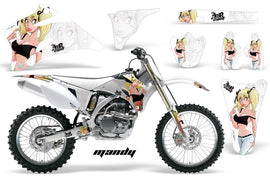 Dirt Bike Graphics Kit Decal Wrap For Yamaha YZ250F YZ450F 2006-2009 MANDY BLACK WHITE-atv motorcycle utv parts accessories gear helmets jackets gloves pantsAll Terrain Depot