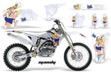 Dirt Bike Graphics Kit Decal Wrap For Yamaha YZ250F YZ450F 2006-2009 MANDY BLUE WHITE
