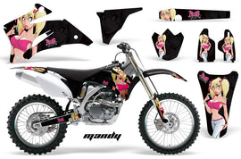 Dirt Bike Graphics Kit Decal Wrap For Yamaha YZ250F YZ450F 2006-2009 MANDY PINK BLACK-atv motorcycle utv parts accessories gear helmets jackets gloves pantsAll Terrain Depot