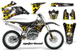 Dirt Bike Graphics Kit Decal Wrap For Yamaha YZ250F YZ450F 2006-2009 MOTORHEAD BLACK-atv motorcycle utv parts accessories gear helmets jackets gloves pantsAll Terrain Depot
