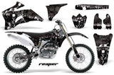 Dirt Bike Graphics Kit Decal Wrap For Yamaha YZ250F YZ450F 2006-2009 REAPER BLACK