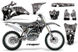 Dirt Bike Graphics Kit Decal Wrap For Yamaha YZ250F YZ450F 2006-2009 REAPER SILVER