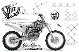 Dirt Bike Graphics Kit Decal Wrap For Yamaha YZ250F YZ450F 2006-2009 RELOADED BLACK WHITE-atv motorcycle utv parts accessories gear helmets jackets gloves pantsAll Terrain Depot