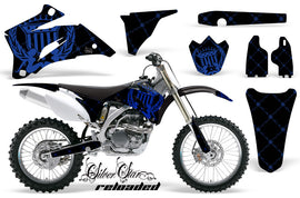 Dirt Bike Graphics Kit Decal Wrap For Yamaha YZ250F YZ450F 2006-2009 RELOADED BLUE BLACK-atv motorcycle utv parts accessories gear helmets jackets gloves pantsAll Terrain Depot