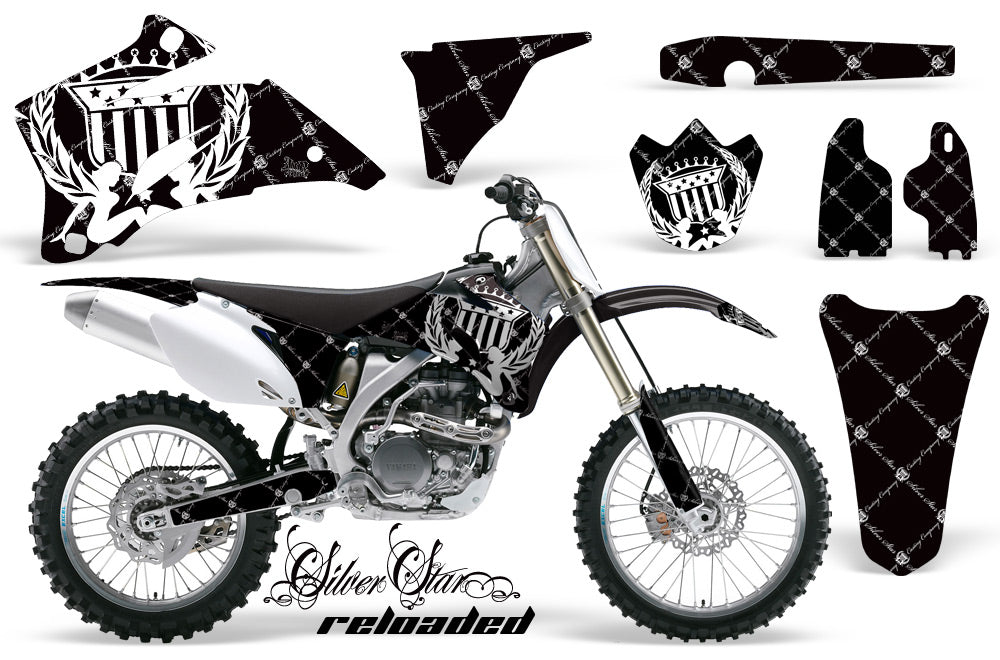 Dirt Bike Graphics Kit Decal Wrap For Yamaha YZ250F YZ450F 2006-2009 RELOADED WHITE BLACK-atv motorcycle utv parts accessories gear helmets jackets gloves pantsAll Terrain Depot