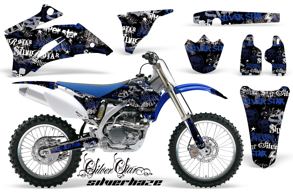 Dirt Bike Graphics Kit Decal Wrap For Yamaha YZ250F YZ450F 2006-2009 SSSH BLUE BLACK-atv motorcycle utv parts accessories gear helmets jackets gloves pantsAll Terrain Depot