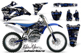 Dirt Bike Graphics Kit Decal Wrap For Yamaha YZ250F YZ450F 2006-2009 SSSH BLUE BLACK