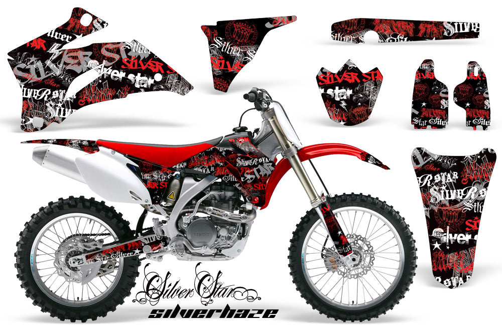 Dirt Bike Graphics Kit Decal Wrap For Yamaha YZ250F YZ450F 2006-2009 SSSH RED BLACK-atv motorcycle utv parts accessories gear helmets jackets gloves pantsAll Terrain Depot