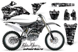 Dirt Bike Graphics Kit Decal Wrap For Yamaha YZ250F YZ450F 2006-2009 SSSH SILVER BLACK