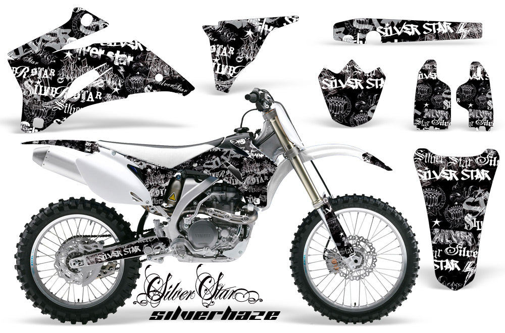 Dirt Bike Graphics Kit Decal Wrap For Yamaha YZ250F YZ450F 2006-2009 SSSH WHITE BLACK-atv motorcycle utv parts accessories gear helmets jackets gloves pantsAll Terrain Depot
