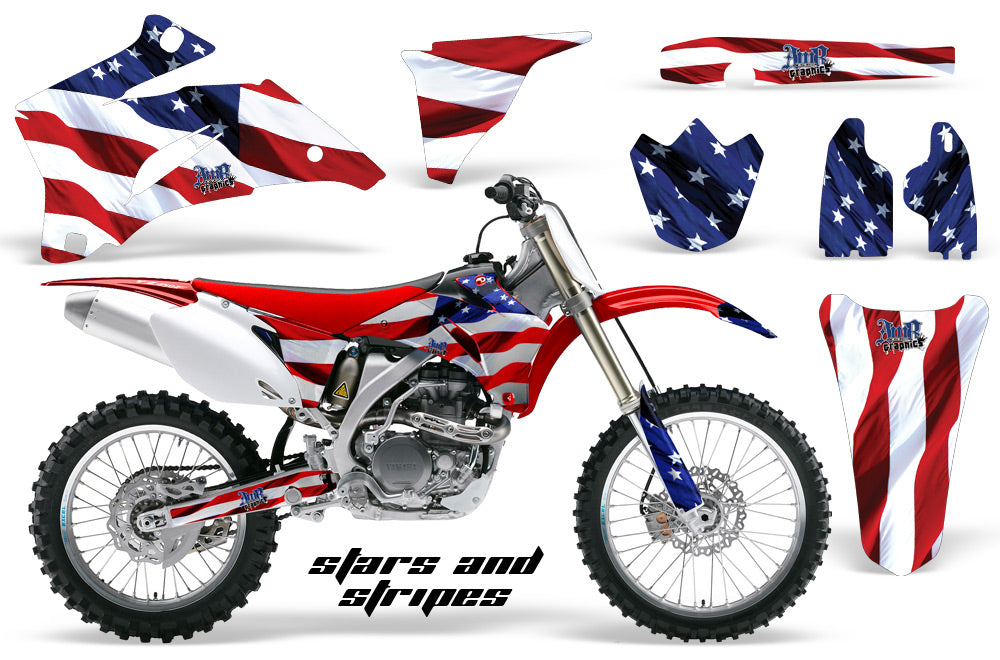 Dirt Bike Graphics Kit Decal Wrap For Yamaha YZ250F YZ450F 2006-2009 USA FLAG-atv motorcycle utv parts accessories gear helmets jackets gloves pantsAll Terrain Depot