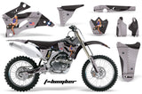 Dirt Bike Graphics Kit Decal Wrap For Yamaha YZ250F YZ450F 2006-2009 TBOMBER BLACK