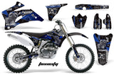 Dirt Bike Graphics Kit Decal Wrap For Yamaha YZ250F YZ450F 2006-2009 TOXIC BLUE BLACK