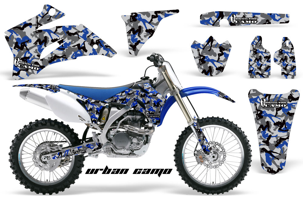 Dirt Bike Graphics Kit Decal Wrap For Yamaha YZ250F YZ450F 2006-2009 URBAN CAMO BLUE-atv motorcycle utv parts accessories gear helmets jackets gloves pantsAll Terrain Depot