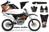 Dirt Bike Graphics Kit Decal Wrap For Yamaha YZ250F YZ450F 2006-2009 VEGAS BLACK