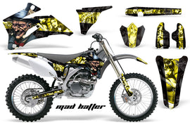 Dirt Bike Graphics Kit Decal Wrap For Yamaha YZ250F YZ450F 2006-2009 HATTER BLACK YELLOW-atv motorcycle utv parts accessories gear helmets jackets gloves pantsAll Terrain Depot