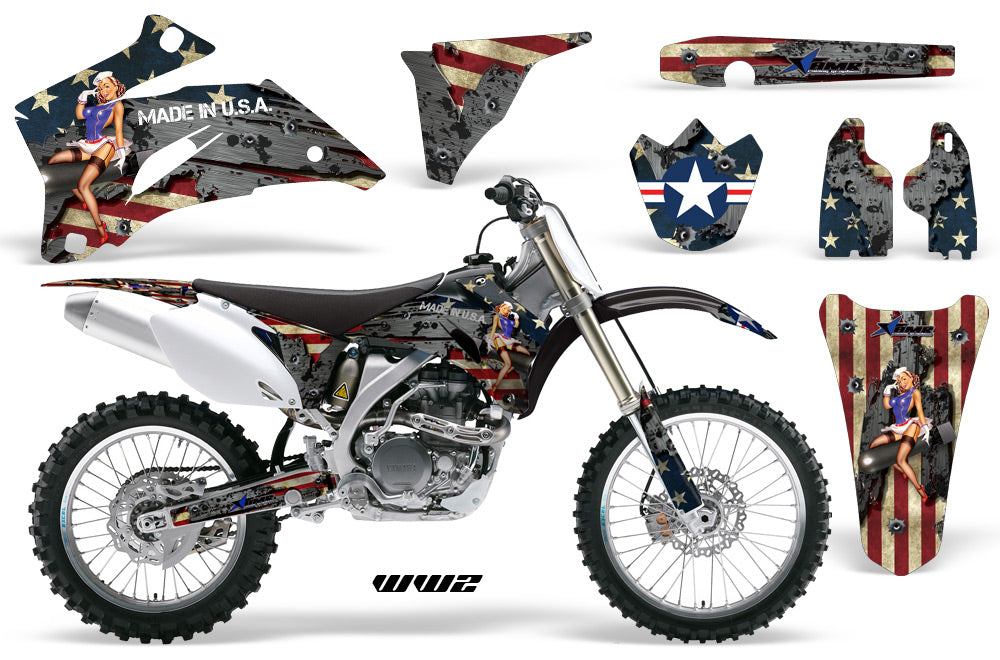 Dirt Bike Graphics Kit Decal Wrap For Yamaha YZ250F YZ450F 2006-2009 WW2 BOMBER-atv motorcycle utv parts accessories gear helmets jackets gloves pantsAll Terrain Depot