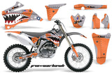 Dirt Bike Graphics Kit Decal Wrap For Yamaha YZ250F YZ450F 2006-2009 WARHAWK ORANGE