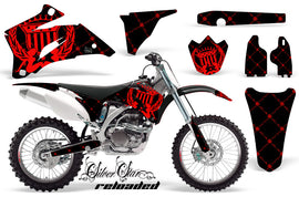 Dirt Bike Graphics Kit Decal Wrap For Yamaha YZ250F YZ450F 2006-2009 RELOADED RED BLACK-atv motorcycle utv parts accessories gear helmets jackets gloves pantsAll Terrain Depot