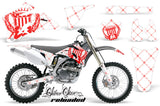 Dirt Bike Graphics Kit Decal Wrap For Yamaha YZ250F YZ450F 2006-2009 RELOADED RED WHITE