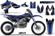 Load image into Gallery viewer, Graphics Kit Decal Sticker Wrap + # Plates For Yamaha YZ450F 2010-2013 ATTACK BLUE-atv motorcycle utv parts accessories gear helmets jackets gloves pantsAll Terrain Depot