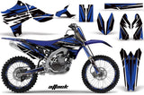 Graphics Kit Decal Sticker Wrap + # Plates For Yamaha YZ450F 2010-2013 ATTACK BLUE