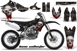 Dirt Bike Graphics Kit Decal Sticker Wrap For Yamaha YZ450F 2010-2013 BONES BLACK-atv motorcycle utv parts accessories gear helmets jackets gloves pantsAll Terrain Depot