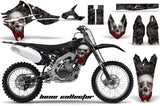 Dirt Bike Graphics Kit Decal Sticker Wrap For Yamaha YZ450F 2010-2013 BONES BLACK
