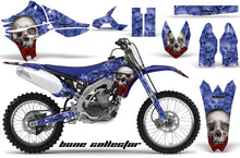 Load image into Gallery viewer, Dirt Bike Graphics Kit Decal Sticker Wrap For Yamaha YZ450F 2010-2013 BONES BLUE-atv motorcycle utv parts accessories gear helmets jackets gloves pantsAll Terrain Depot