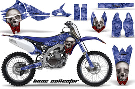 Dirt Bike Graphics Kit Decal Sticker Wrap For Yamaha YZ450F 2010-2013 BONES BLUE-atv motorcycle utv parts accessories gear helmets jackets gloves pantsAll Terrain Depot