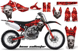Dirt Bike Graphics Kit Decal Sticker Wrap For Yamaha YZ450F 2010-2013 BONES RED