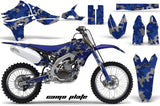 Dirt Bike Graphics Kit Decal Sticker Wrap For Yamaha YZ450F 2010-2013 CAMOPLATE BLUE