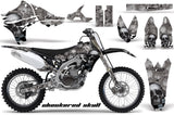 Dirt Bike Graphics Kit Decal Sticker Wrap For Yamaha YZ450F 2010-2013 CHECKERED BLACK