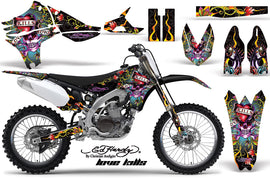 Dirt Bike Graphics Kit Decal Sticker Wrap For Yamaha YZ450F 2010-2013 EDHLK BLACK-atv motorcycle utv parts accessories gear helmets jackets gloves pantsAll Terrain Depot