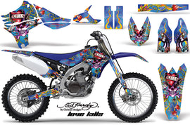 Dirt Bike Graphics Kit Decal Sticker Wrap For Yamaha YZ450F 2010-2013 EDHLK BLUE-atv motorcycle utv parts accessories gear helmets jackets gloves pantsAll Terrain Depot