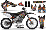 Dirt Bike Graphics Kit Decal Sticker Wrap For Yamaha YZ450F 2010-2013 EDHP BLACK