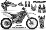 Dirt Bike Graphics Kit Decal Sticker Wrap For Yamaha YZ450F 2010-2013 HISH WHITE