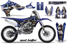 Load image into Gallery viewer, Dirt Bike Graphics Kit Decal Sticker Wrap For Yamaha YZ450F 2010-2013 HATTER SILVER BLUE-atv motorcycle utv parts accessories gear helmets jackets gloves pantsAll Terrain Depot