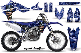 Dirt Bike Graphics Kit Decal Sticker Wrap For Yamaha YZ450F 2010-2013 HATTER BLUE-atv motorcycle utv parts accessories gear helmets jackets gloves pantsAll Terrain Depot