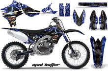 Load image into Gallery viewer, Dirt Bike Graphics Kit Decal Sticker Wrap For Yamaha YZ450F 2010-2013 HATTER BLACK BLUE-atv motorcycle utv parts accessories gear helmets jackets gloves pantsAll Terrain Depot