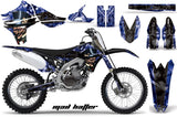 Dirt Bike Graphics Kit Decal Sticker Wrap For Yamaha YZ450F 2010-2013 HATTER BLACK BLUE
