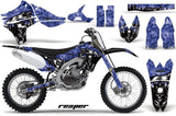 Dirt Bike Graphics Kit Decal Sticker Wrap For Yamaha YZ450F 2010-2013 REAPER BLUE