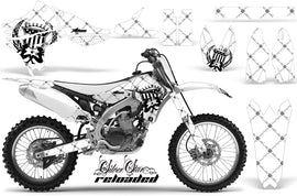 Dirt Bike Graphics Kit Decal Sticker Wrap For Yamaha YZ450F 2010-2013 RELOADED BLACK WHITE-atv motorcycle utv parts accessories gear helmets jackets gloves pantsAll Terrain Depot