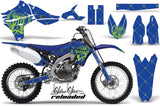 Dirt Bike Graphics Kit Decal Sticker Wrap For Yamaha YZ450F 2010-2013 RELOADED GREEN BLUE