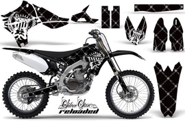 Dirt Bike Graphics Kit Decal Sticker Wrap For Yamaha YZ450F 2010-2013 RELOADED WHITE BLACK-atv motorcycle utv parts accessories gear helmets jackets gloves pantsAll Terrain Depot