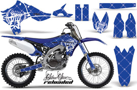 Dirt Bike Graphics Kit Decal Sticker Wrap For Yamaha YZ450F 2010-2013 RELOADED WHITE BLUE-atv motorcycle utv parts accessories gear helmets jackets gloves pantsAll Terrain Depot